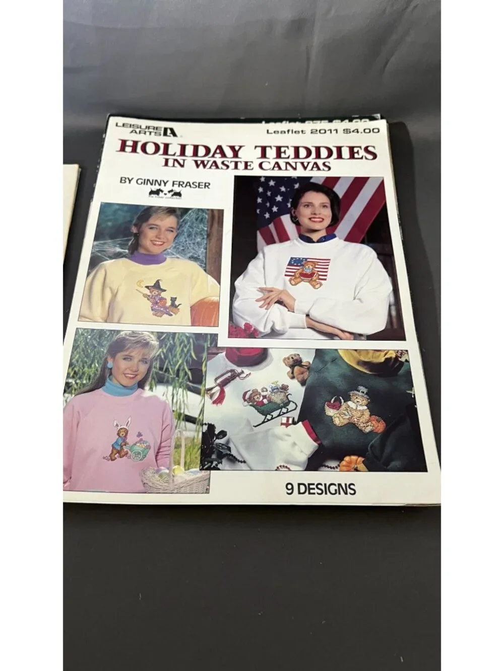 22 Vintage Cross Stitch Patterns For Sweatshirts 1980s Booklets Bundle